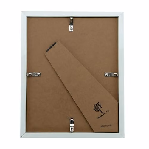 Nicola Spring White Rectangular Single 3D Shadow Box Photo Frame with Glass Aperture