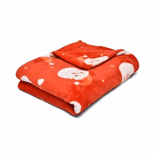 Dreams & Drapes Red Christmas Floral Fleece Throw, W/D/H: 120 x 150 cm – 3