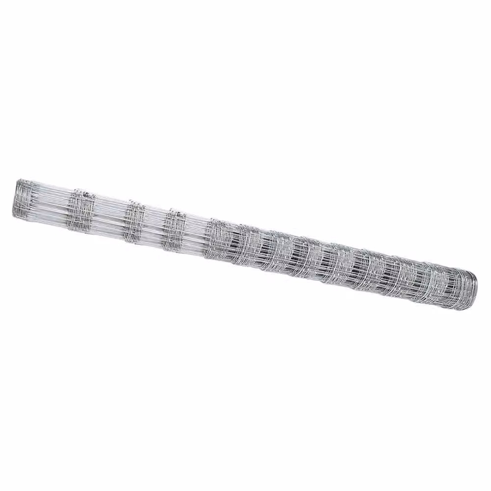 Berkfield Home Modern Field Fence in Silver Galvanised Steel, H: 140 cm x W: 25 m – 2