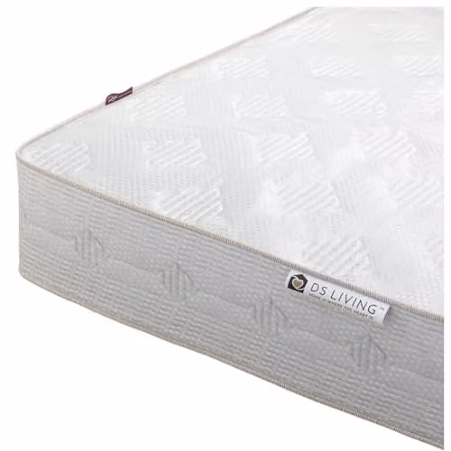 DS Living Reve Ortho Hybrid Mattress with Antibacterial Knit Cover, White, W/D/H: 150 x 200 x 25.4 cm