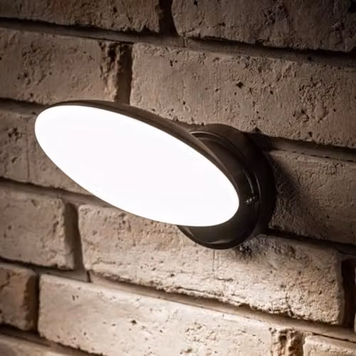 CGC Lighting Ezra Slim Round Black LED Outdoor Wall Light, 10W, 1000lm, 4000k Natural White – 2