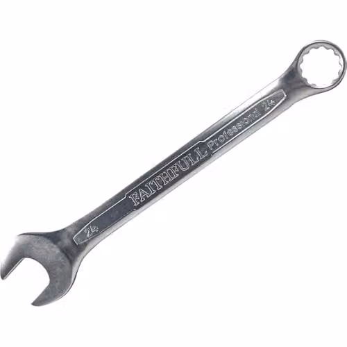 Faithfull 24mm Chrome Vanadium Combination Spanner in Silver – 1