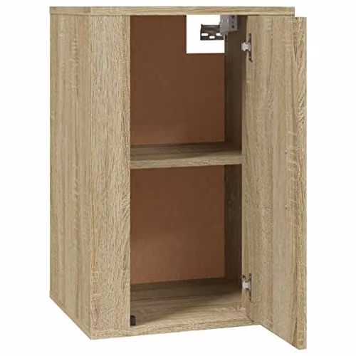 vidaXL 2 Piece Modern Wall-mounted TV Cabinet Set in Brown, W/D/H: 60 x 40 x 34.5 cm – 4