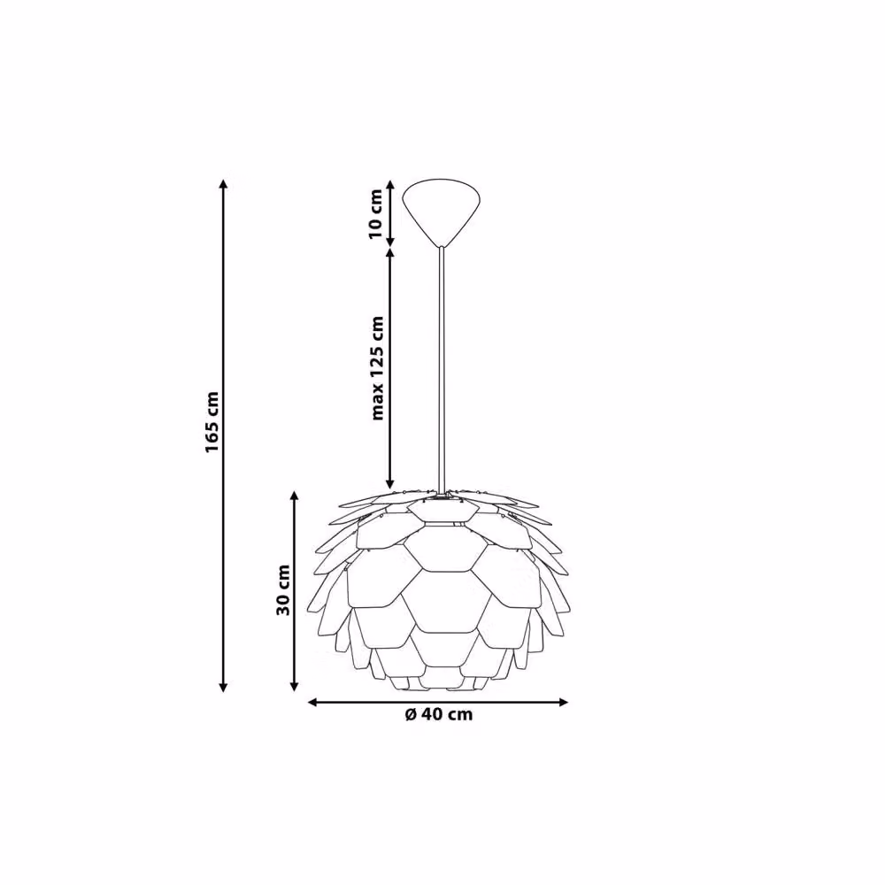 Wyld and Coco Nordic Glow Blue Pine Cone Pendant Lamp – 3