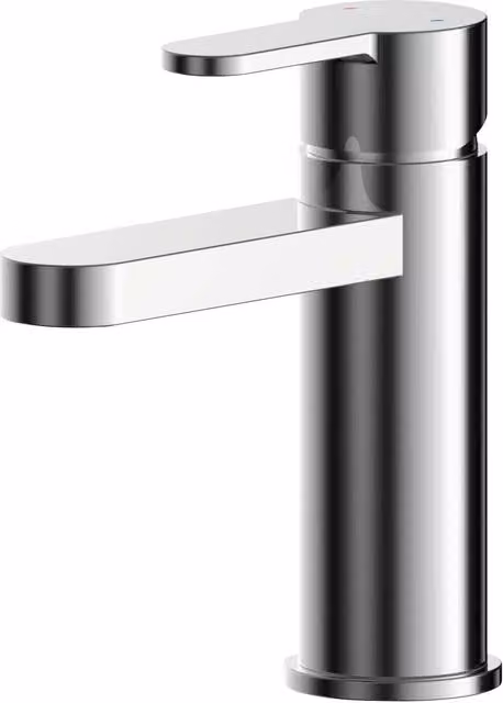 Balterley Pride Round Mono Basin Mixer Tap with Push Button Waste in Chrome Silver