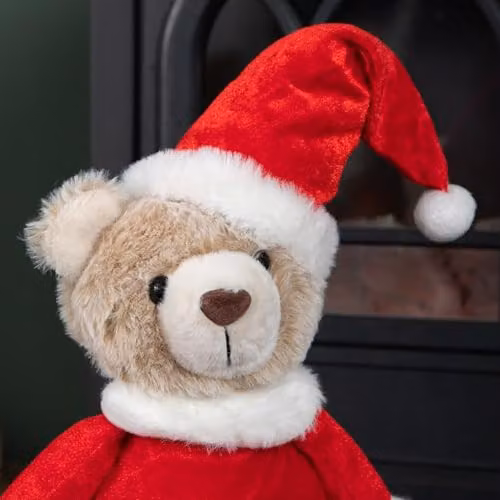 Samuel ALEXANDER 35cm Plush Standing Teddy Santa Christmas Decoration – 2