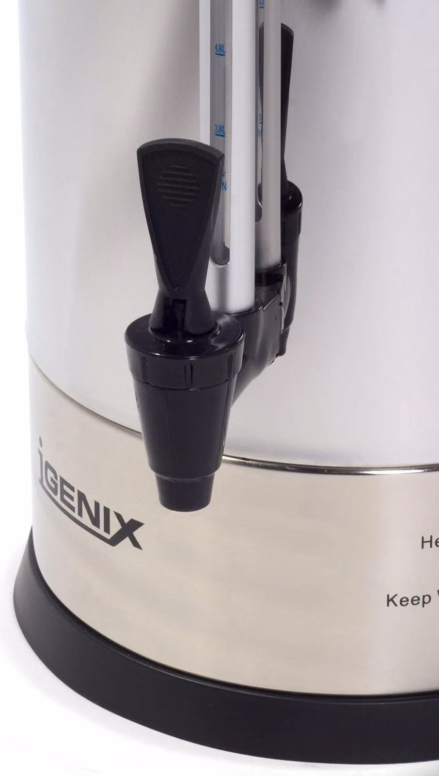 Igenix Catering Urn and Hot Water Boiler, 8 Litre, Silver Stainless Steel – 3