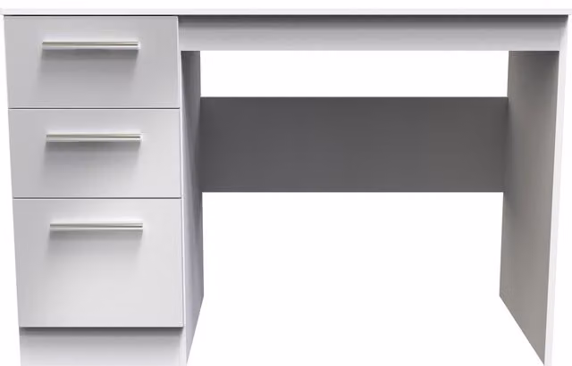 2 U Trent 3 Drawer Desk in Mid Grey – 1