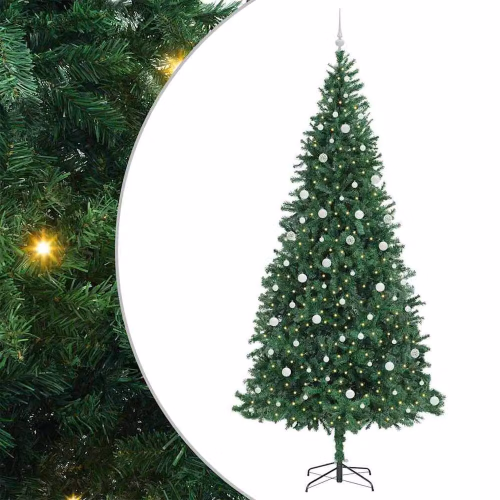 Berkfield Home Artificial Christmas Tree with 300 LEDs and Stand, Green, Height: 300 cm – 2