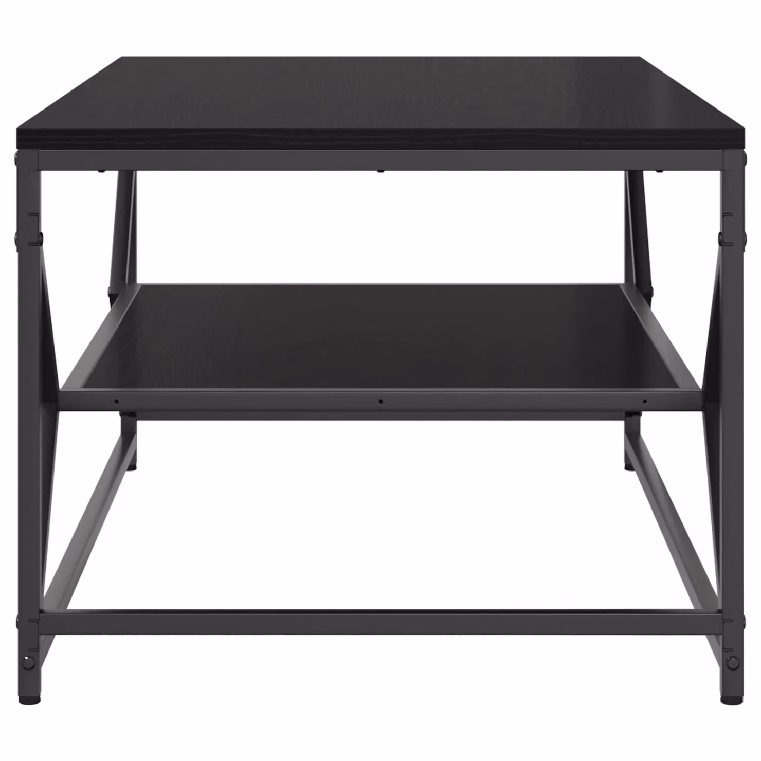 Berkfield Home Modern Black Oak Coffee Table with Shelf, W/D/H: 90 x 50 x 40 cm – 3