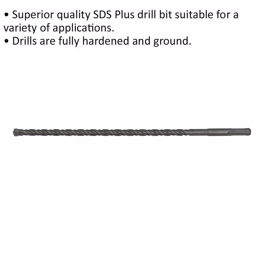 Loops SDS Plus Drill Bit, Grey and Multicolour, Diameter: 10 mm, Length: 310 mm – 2