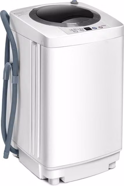 Costway 2 in 1 Freestanding Top Loader Automatic Washing Machine, White