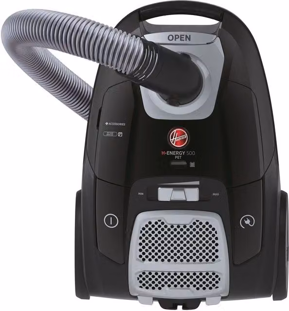 Hoover Energy 500 Pet Vacuum HE520PET Bagged with Turbo Brush for Pet Hair, Black