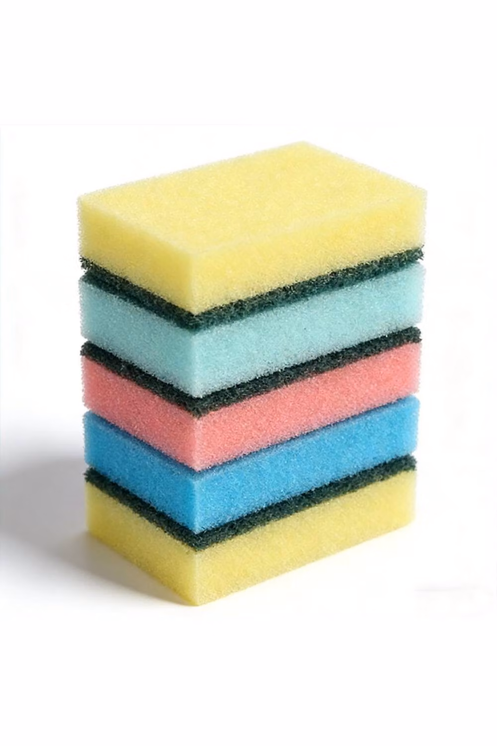 KDMD 20 Pack Multicolour Double Sided Dish Sponge Scrubbers, W/D/H: 8 x 2 cm – 3