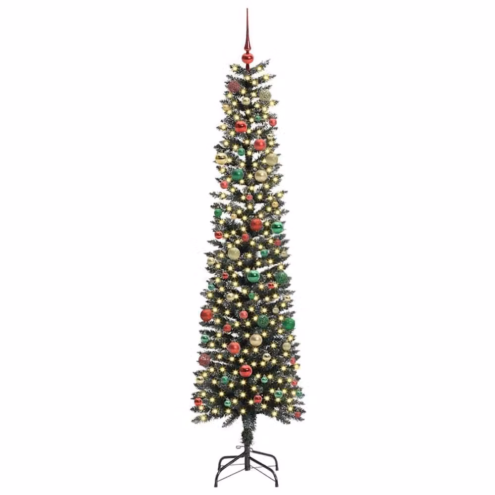 Berkfield Home Artificial Christmas Tree with 300 LEDs, Green, W/D/H: 58 x 58 x 210 cm – 3