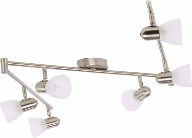 Eglo 6 Arm Ceiling Spotlight Fitting in White with Included Bulbs