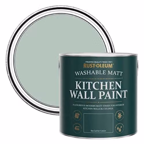 Rust-Oleum Leaplish Green Kitchen Wall Paint with Matt Finish, 2.5L