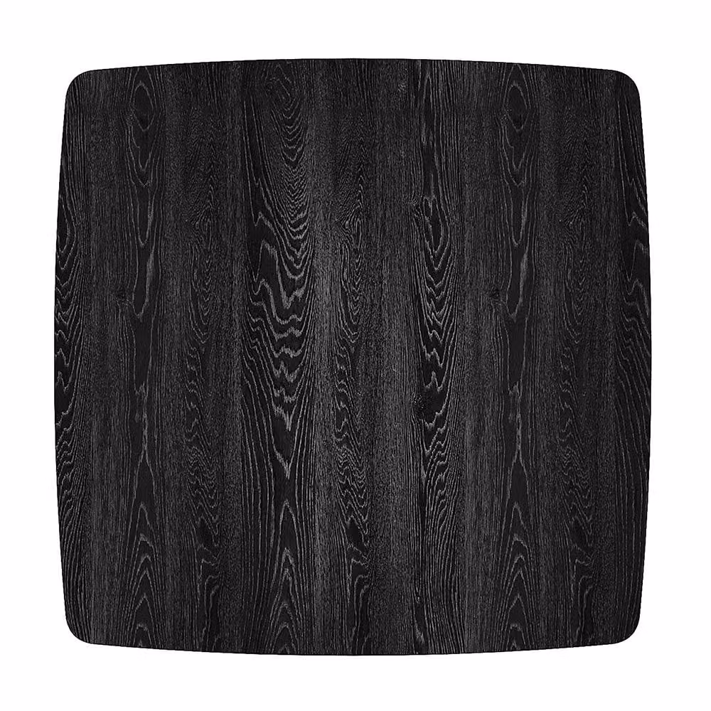 Garden Sanctuary Square Black Wooden Folding Coffee Table W: 80 cm, D: 80 cm – 3