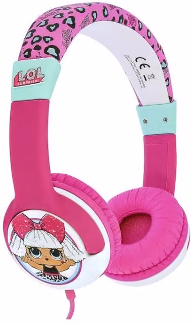 LOL Surprise My Diva Wired Headphones in Pink with 3.5 mm Jack