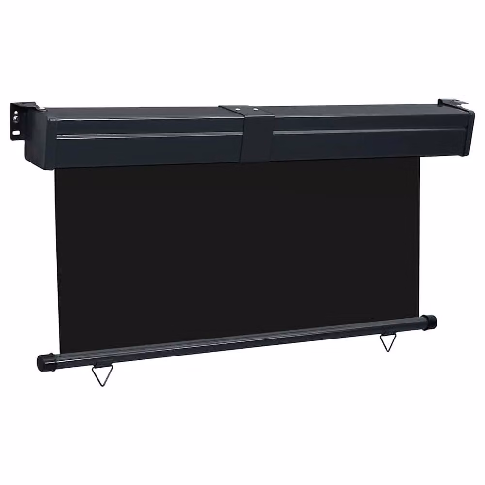 Berkfield Home Black Balcony Side Awning with Manual Pull, W/H: 140 x 250 cm – 2
