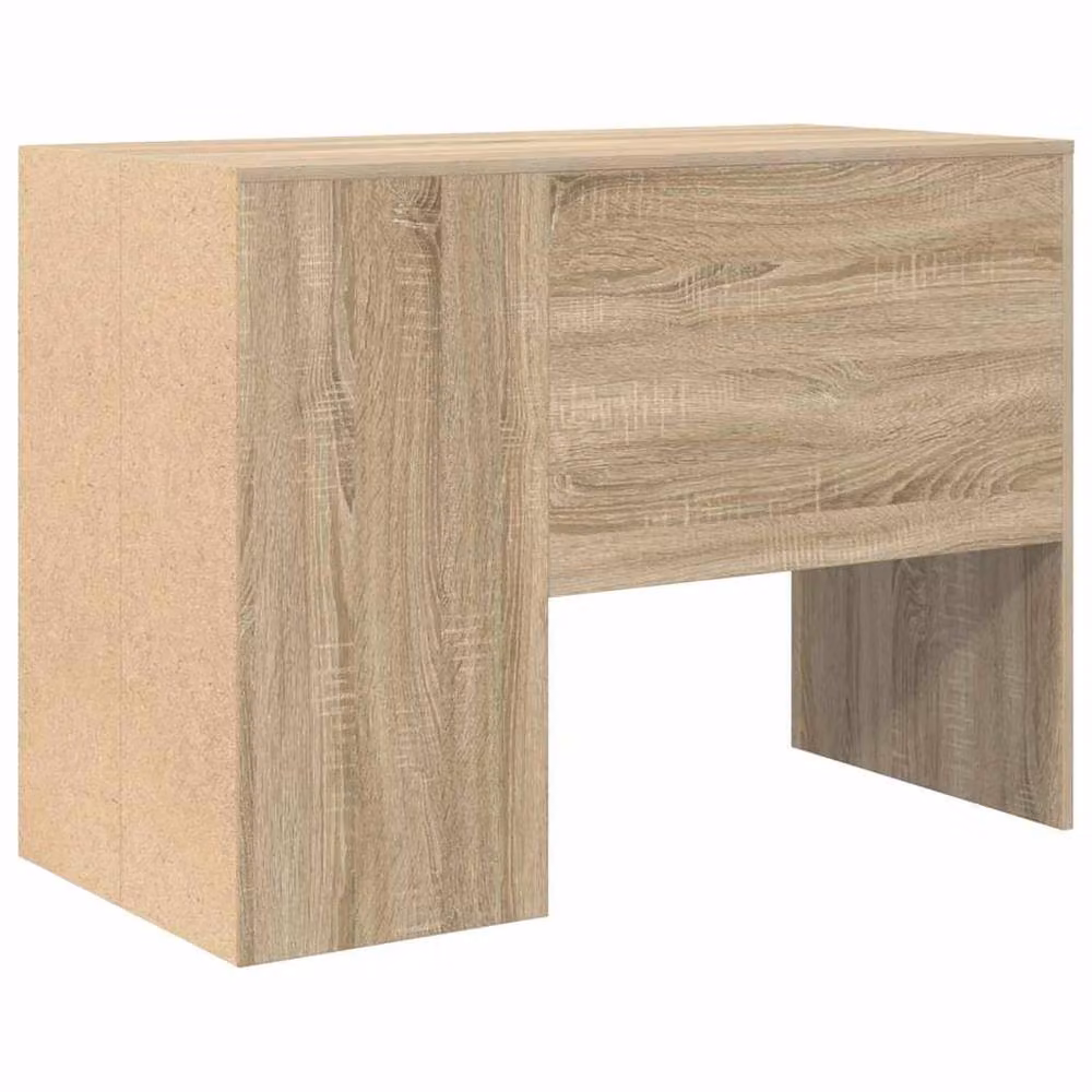 Berkfield Home Modern Writing Desk in Sonoma Oak and Beige – 4