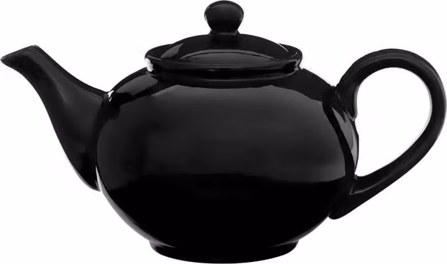 Orsina Buxley Black Ceramic Teapot with Infuser