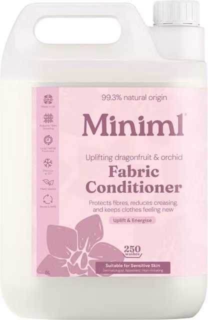 MINIML Uplifting Dragonfruit and Orchid Fabric Conditioner, 5 l, White