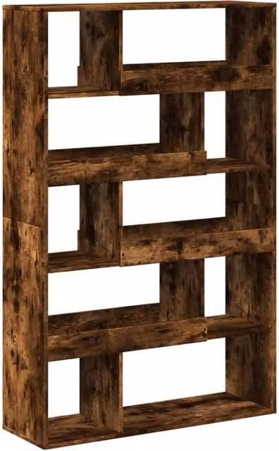 Berkfield Home Smoked Oak Room Divider in Brown, W/D/H: 100 x 33 x 156.5 cm – 1