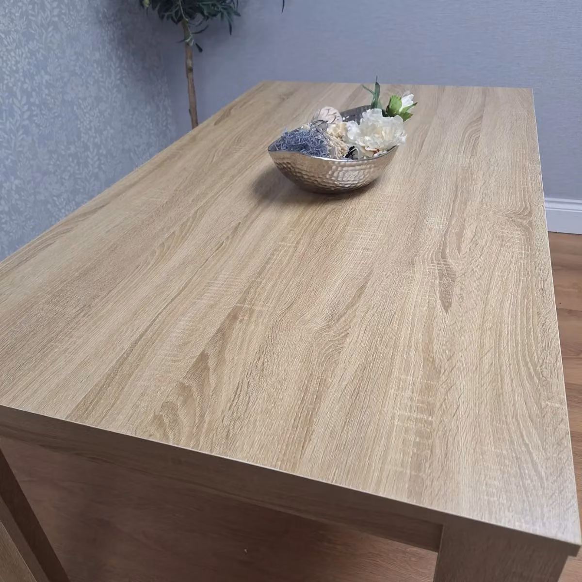 KOSY KOALA Beige Wood Rectangular Dining Table for 6 Seats, H 75 x L 140 x W 80 cm – 2