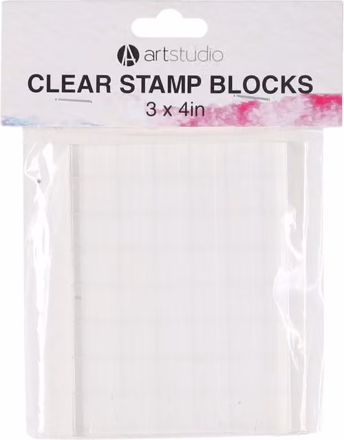 Art Studio Transparent Clear Stamp Blocks W: 10 cm, H: 7.5 cm