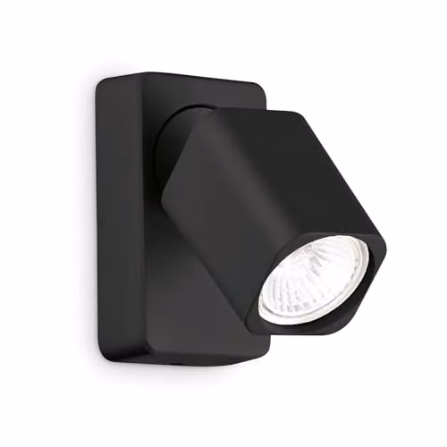 Netlighting Rudy Single Ceiling Spotlight in Black – 1