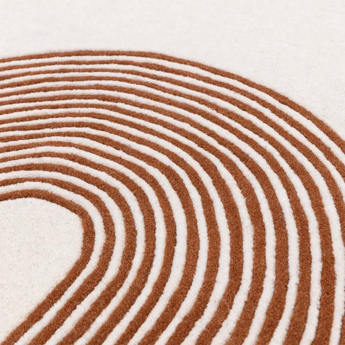 The Rug Shop UK Modern Abstract Wool and Viscose Area Rug in Beige, W: 160 cm, L: 230 cm – 4