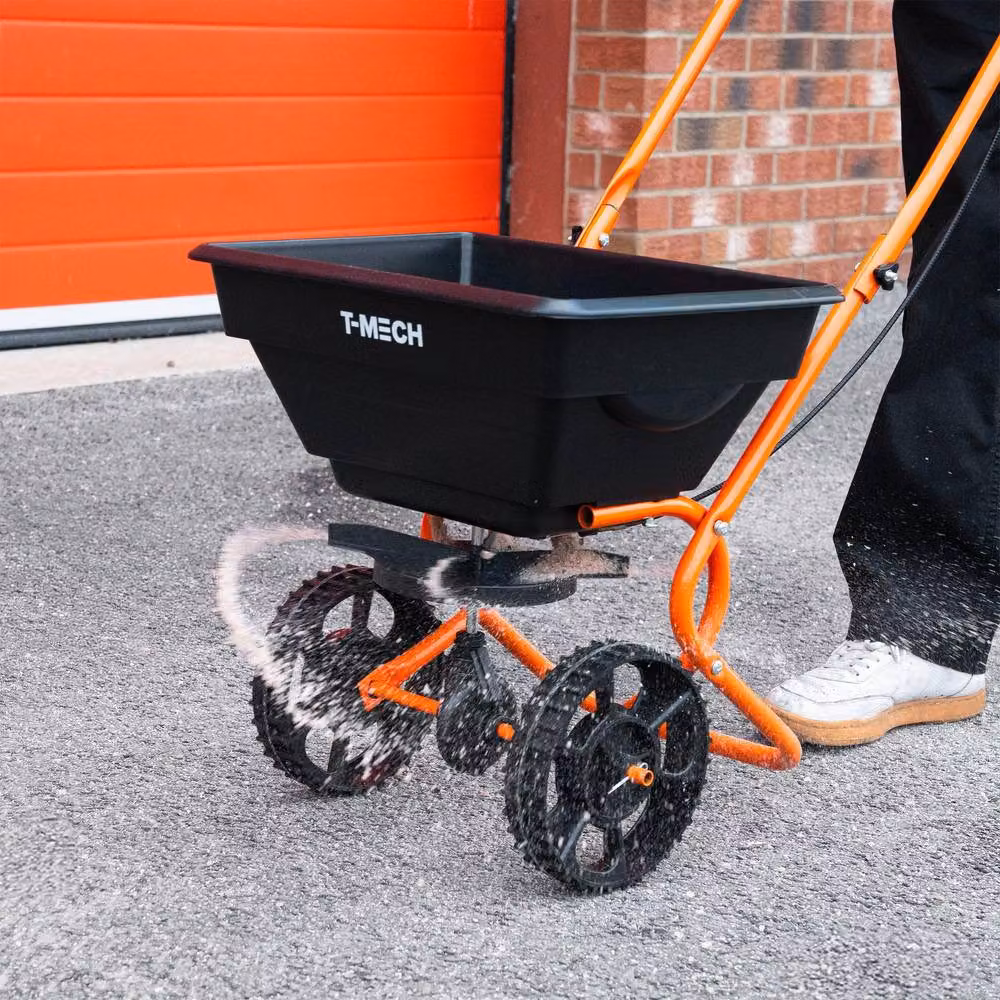 Monstershop Manual Rotary Spreader and 100cm Lawn Leveller Set, Orange – 4