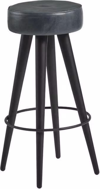 netfurniture Tanibu Vintage Stool in Dark Grey Synthetic Leather