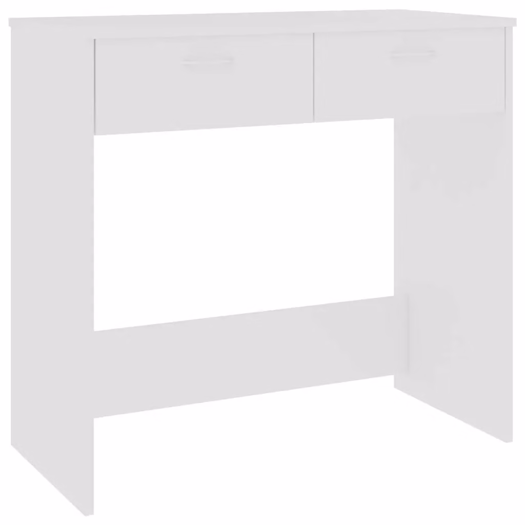 Berkfield Modern White Writing Desk in MDF, W/D/H: 80 x 40 x 75 cm – 2