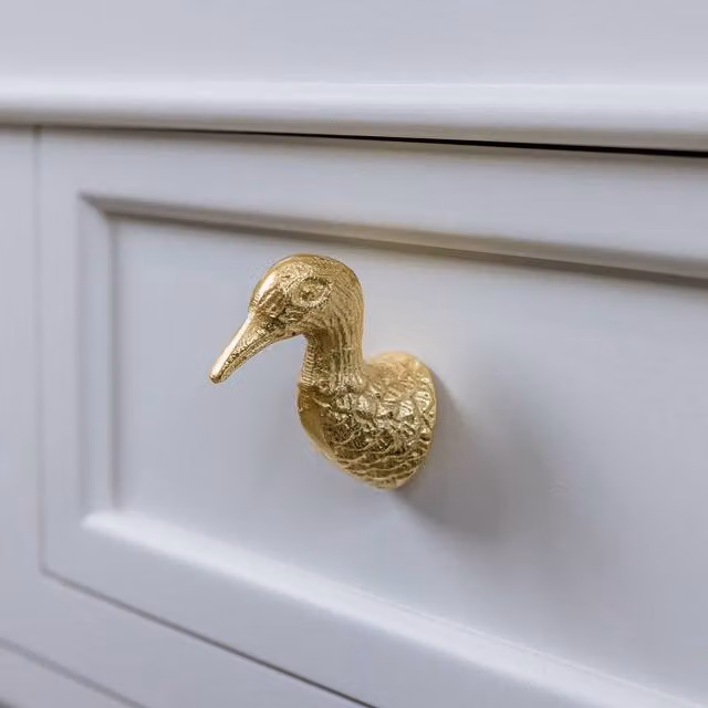 Melody Maison Polished Gold Metal Bird Drawer Knob