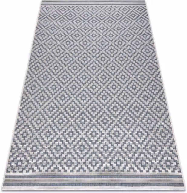 RugsX Grey Flat Weave Polypropylene Rectangular Rug, W: 160 cm, L: 230 cm