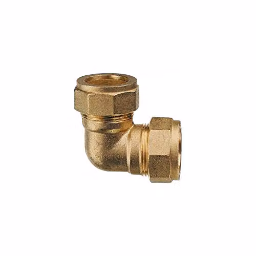 Primaflow 15mm Gold Copper Compression Equal Elbow