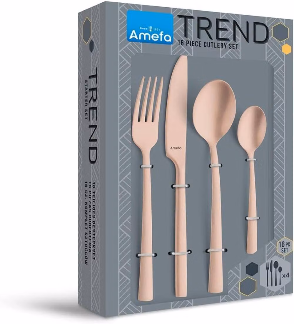 Amefa Manille 16-Piece Copper Coated 18/0 Stainless Steel Cutlery Set – 3