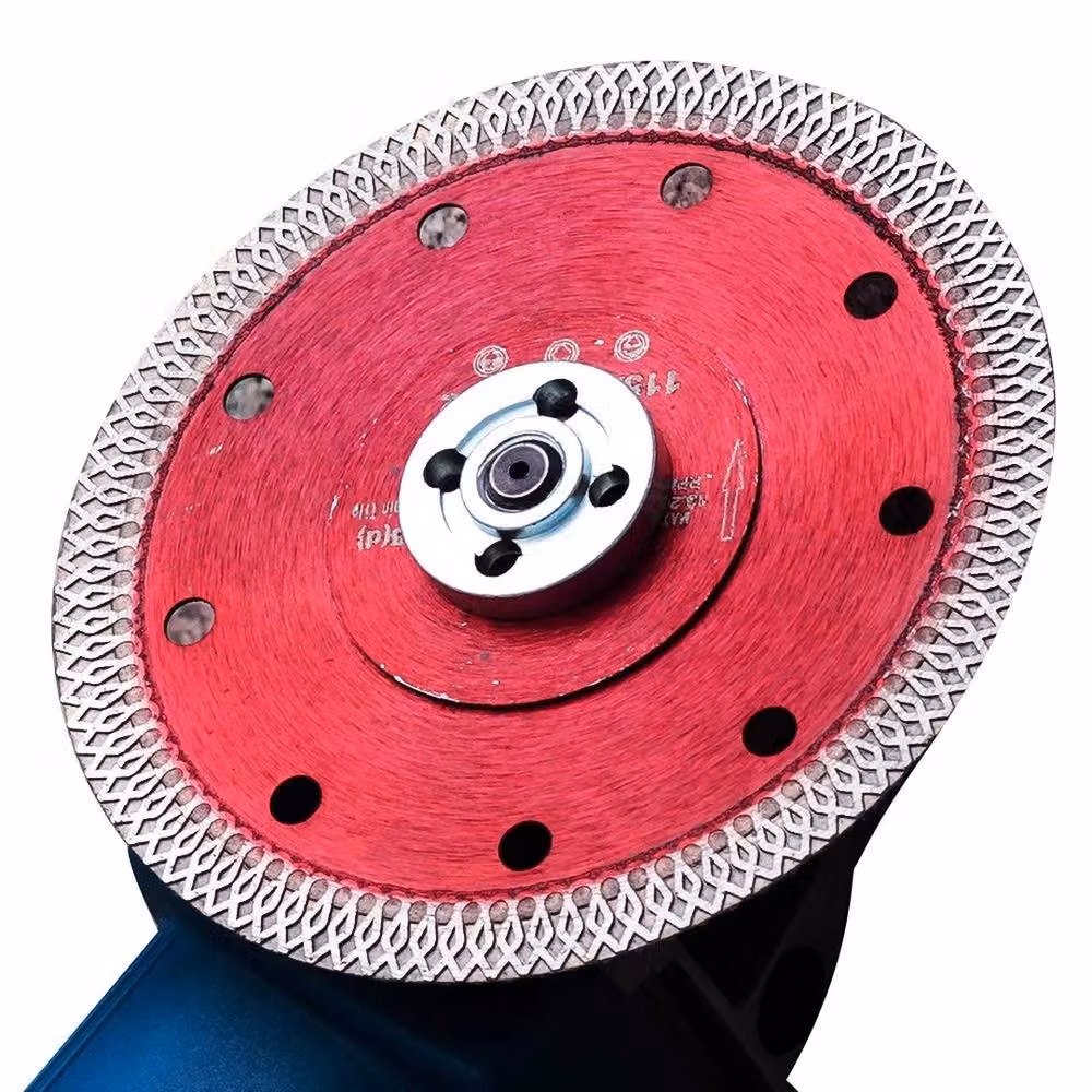 VOGREX 2-Piece Red Thin Diamond Dry Cutting Disc for 115mm Angle Grinders – 3