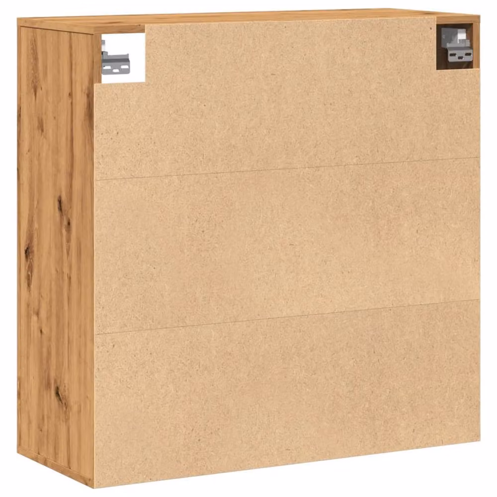 Berkfield Home Artisan Oak Wall Cabinet in Brown, W/D/H: 80 x 33 x 80 cm – 4
