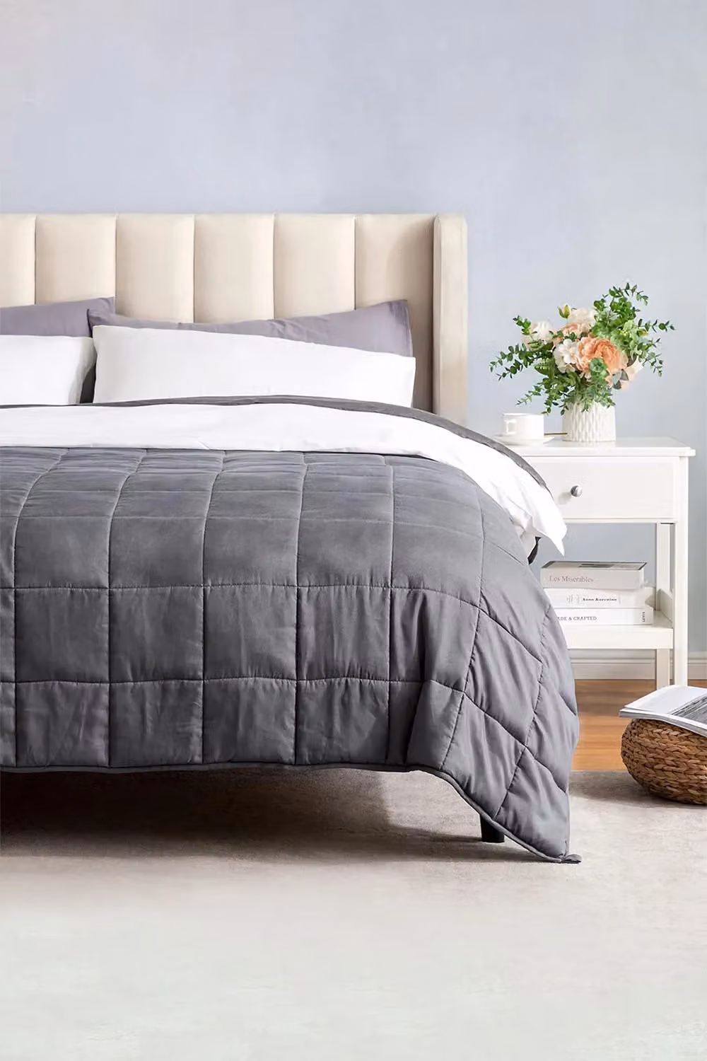 Living and Home Grey Weighted Blanket for Adults, 9.1 kg, W: 155 cm x L: 200 cm – 3