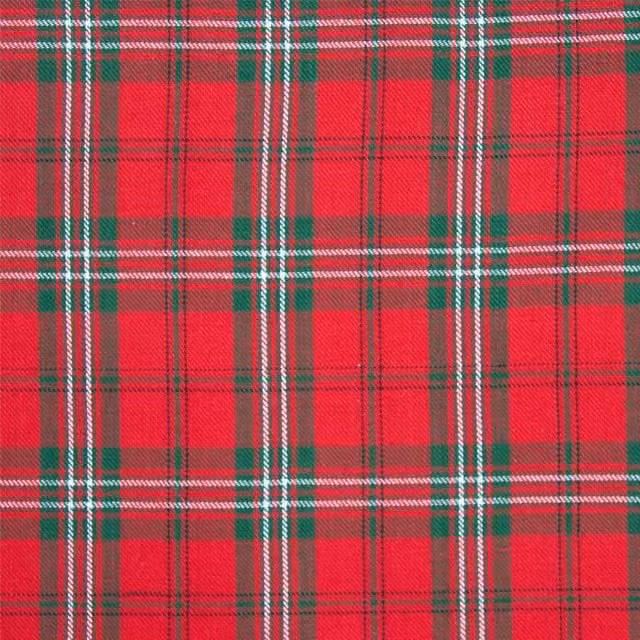 Homescapes Red Pure Cotton Edward Tartan Fabric, Width: 150 cm