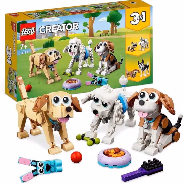 LEGO Creator Adorable Dogs Multicolour and Brown Creative Animal Building Set
