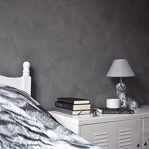 Vintro Concrete Effect Dispersion Paint in Dark Grey, 2.5L – 3