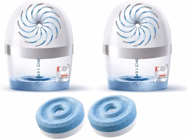 UniBond Aero 360 Large Dehumidifiers Moisture Trap Damp Absorber, White (2 Pack)