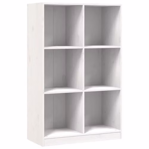 vidaXL White Solid Wood Pine Bookcase W/D/H: 70 x 33 x 110 cm – 1