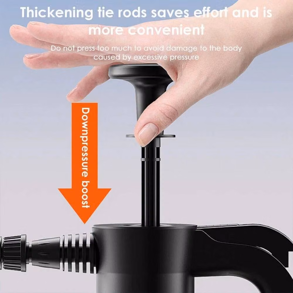 VOGREX 2x 2L Manual Car Wash Foam Pressure Sprayer Hand Held Pump Bottles in Black – 4