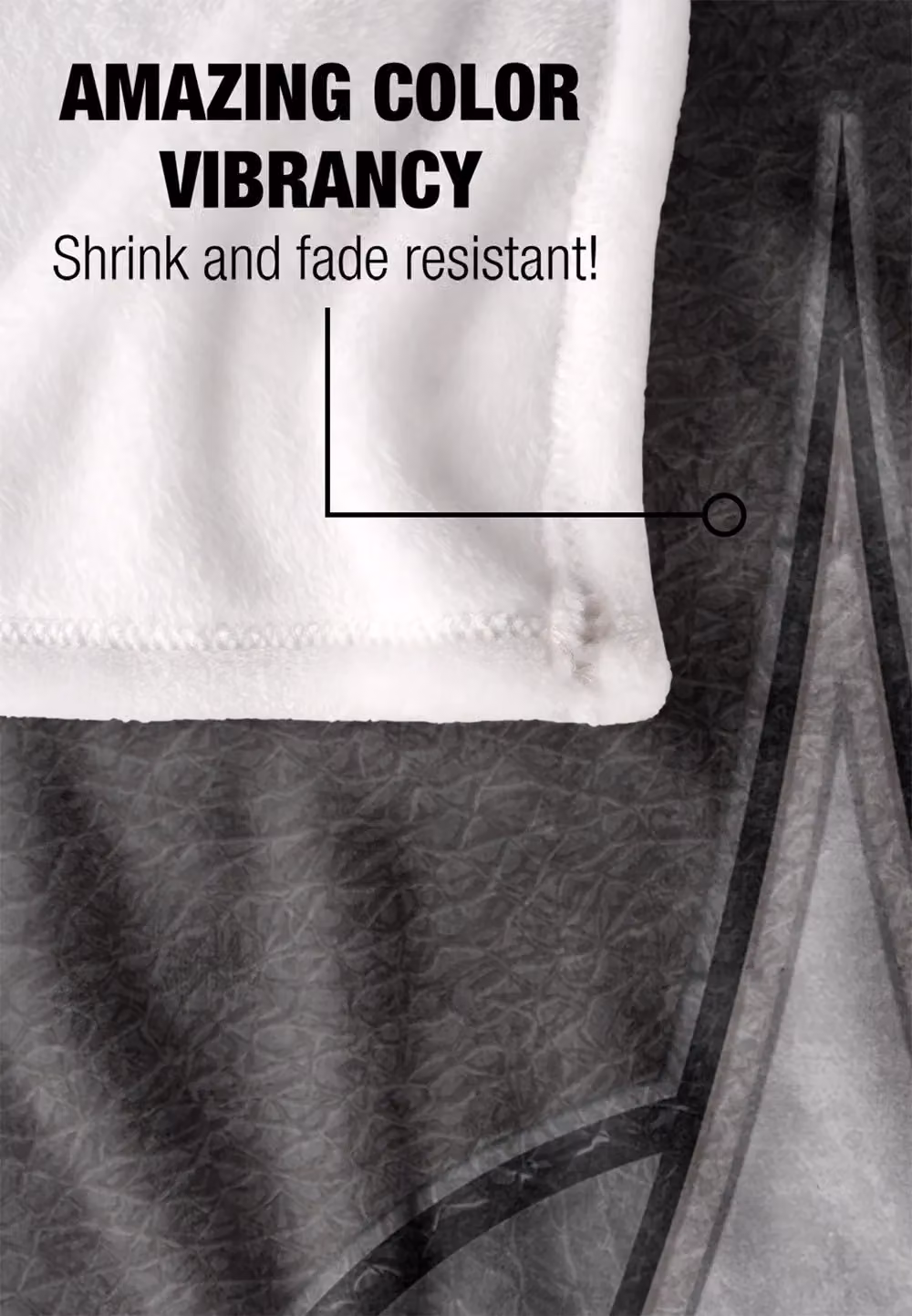 Star Trek Klingon Empire Silky Touch Super Soft White Throw Blanket W: 152 cm, D: 127 cm – 3