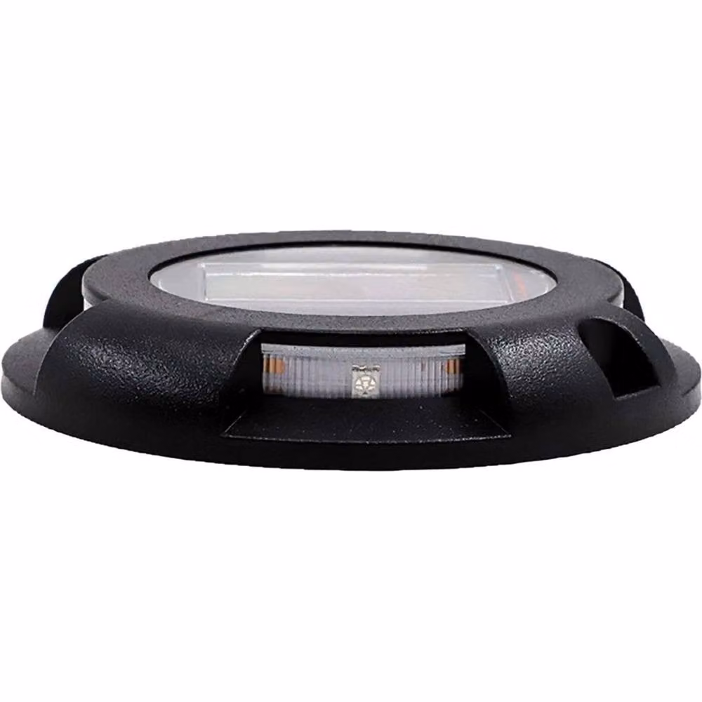 NESTLUNE Solar Powered LED Buried Ground Light Set of 4 in Black – 3